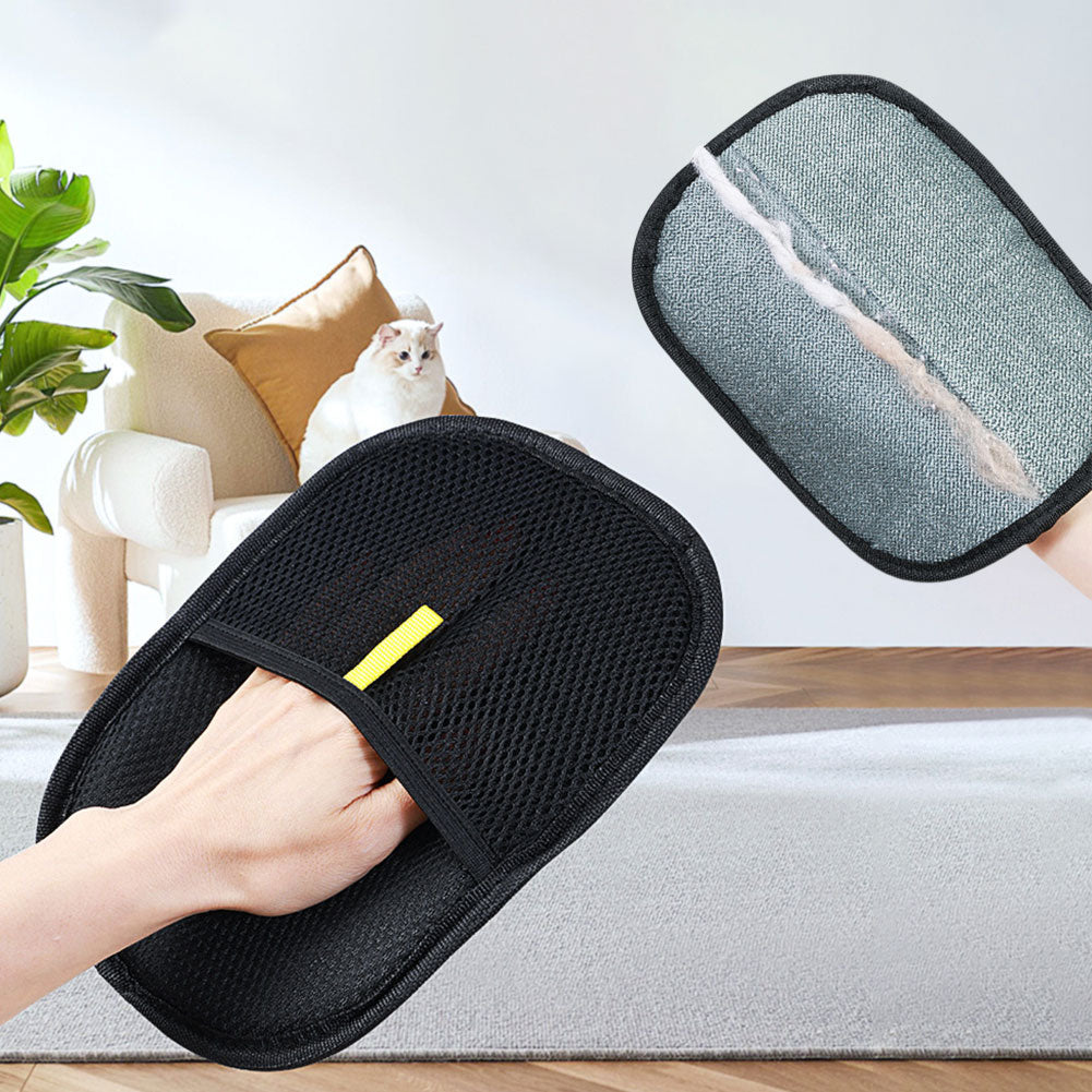Pet Hair Remover Gloves For Dog Cat Rabbit With Long Short Curly Hair
