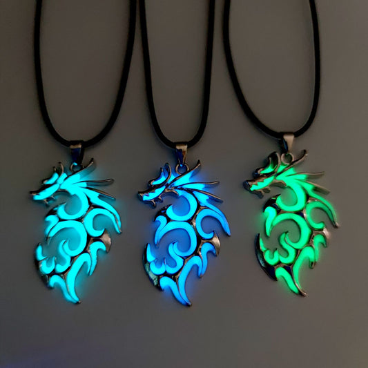 Domineering Luminous Flame Dragon Necklace