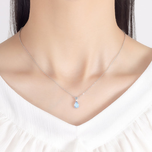 Simple And Stylish Teardrop-shaped Necklace For Ladies