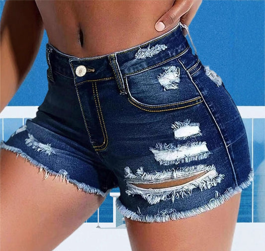 Pure Denim Shorts For Ladies