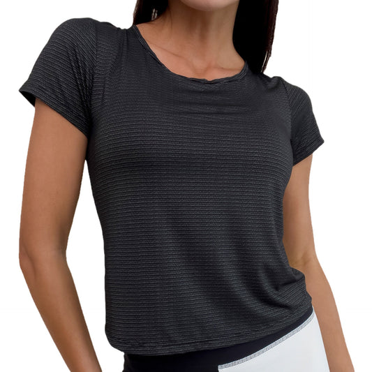 Quick-drying T-shirt For ladies Hollow-out Beauty Back Lightweight