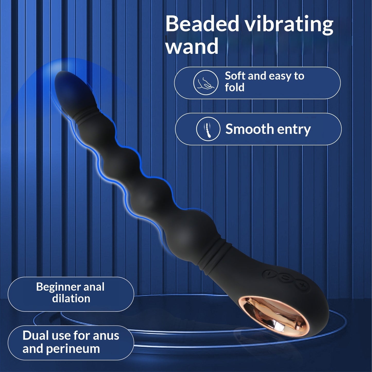 Prostate Massage Beads For Shared Use By Men And Women