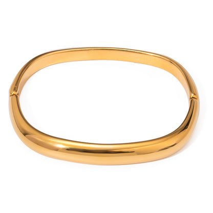 Simple Irregular Titanium Steel Bracelet For Women