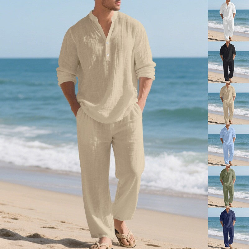Mens Loose-Fit Long-sleeved Suit