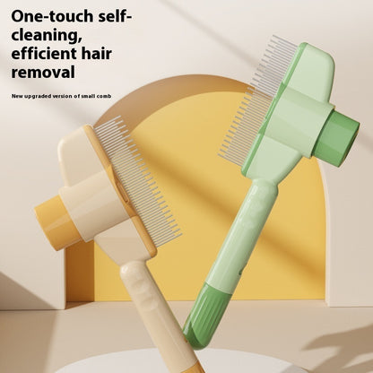 Pet Comb With Release Button Flea  - Easy To Use And Durable Grooming Tool Pet Products