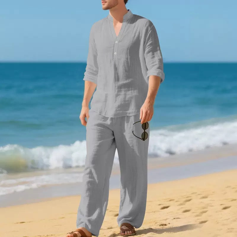 Mens Loose-Fit Long-sleeved Suit