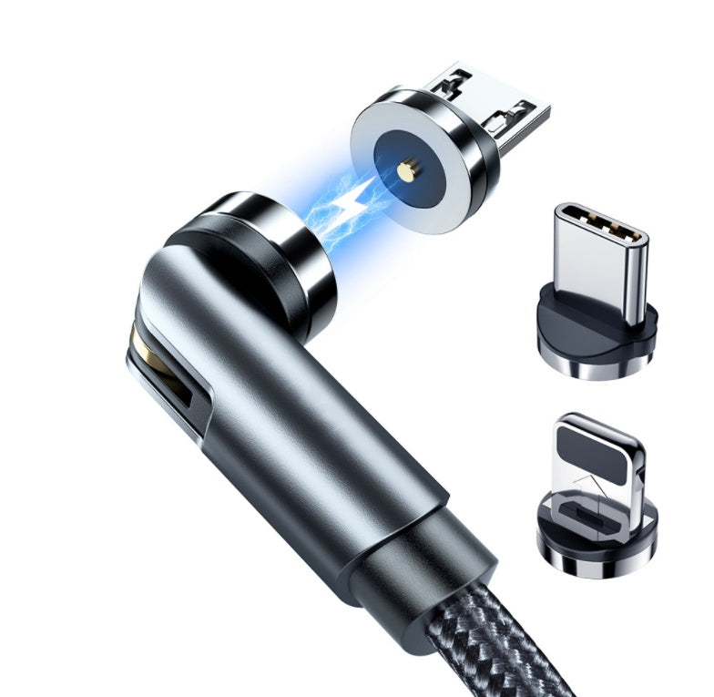 Fast Charging 540 Rotate Micro Magnetic Cable (Magnet Charger)