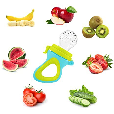 Geometric Confused Bottle Fruit And Vegetable Feeder Nipple 6 Suit