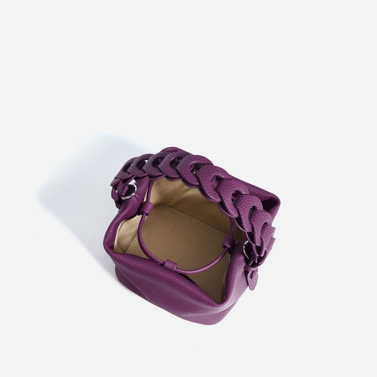 Cowhide Bucket Purse Bag For Ladies (Leather )