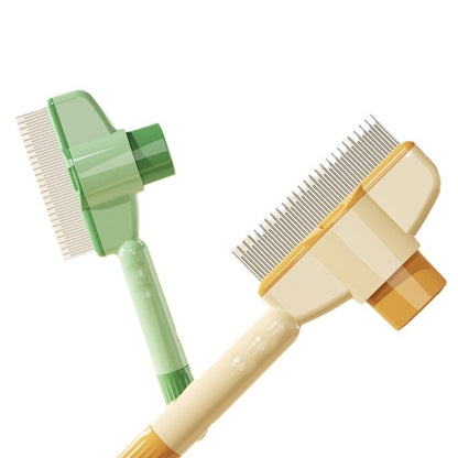 Pet Comb With Release Button Flea  - Easy To Use And Durable Grooming Tool Pet Products