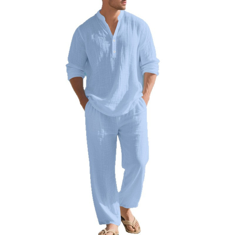 Mens Loose-Fit Long-sleeved Suit