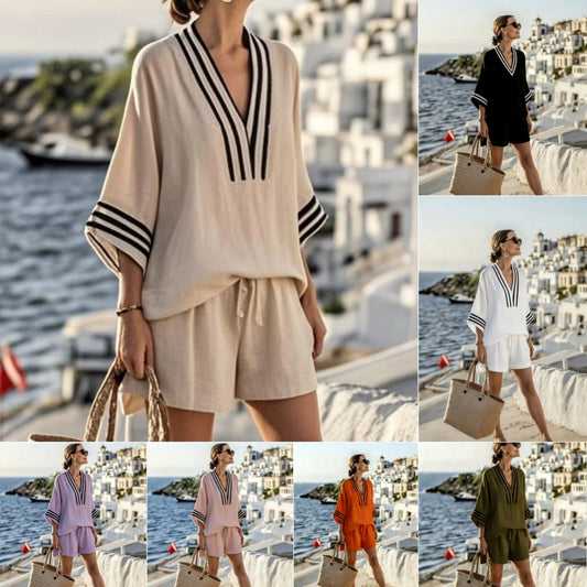 Summer Pocket Set Outfits Ladies Clothing
