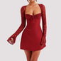 Long Sleeve Dress- Short (Fast Shipping Within U S)