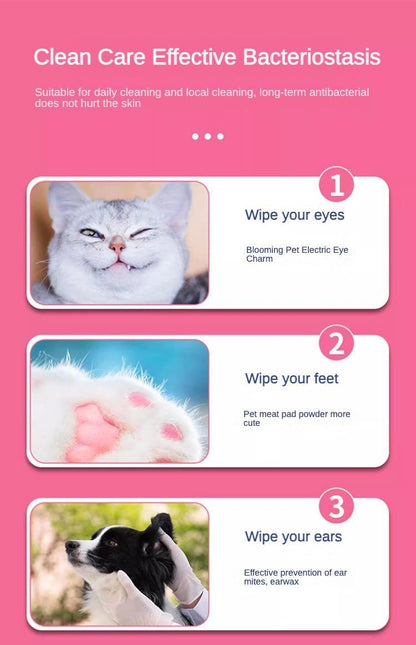 Dog And Cat Wet Wipes, Fragrance Free, Plant based , Wipes For Hole Body (US Only)
