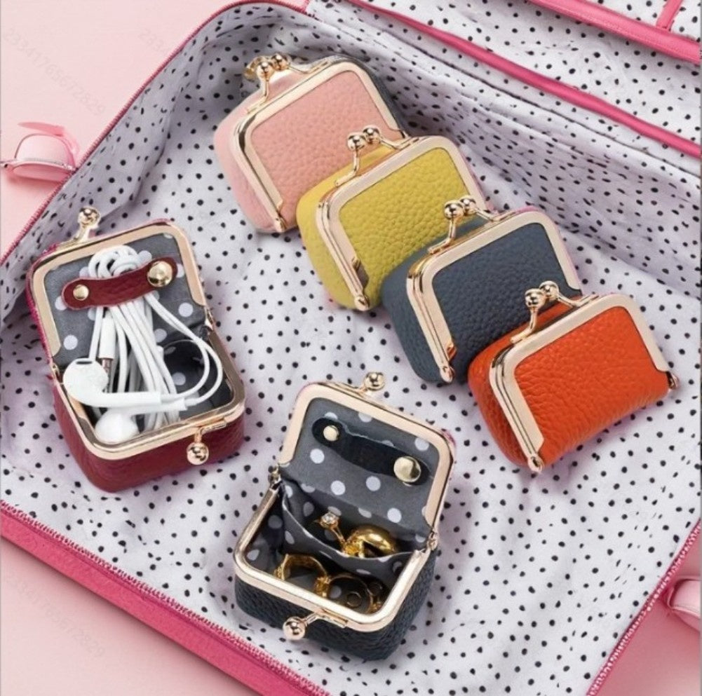Portable Vintage Style Genuine Leather Coin Purse For Ladies (US ONLY)