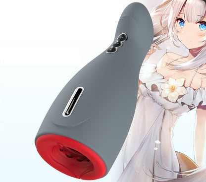 Sucking Cup Mouth Men's Heating And Vibrating Products
