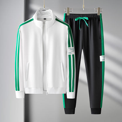 Men's Sport Cardigan Zipper Two-piece (Set)