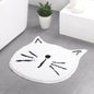 Nordic cartoon cat bathroom absorbent mat home entrance living room mat