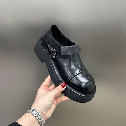 Spring High-Heel Chunky-Heel Elevating Ladies Shoes