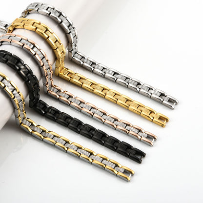 Ladies Titanium Steel Energy Magnet Bracelet