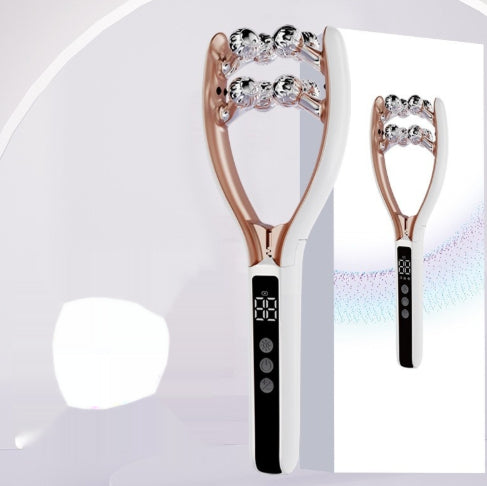 Home V-Roller EMS Microcurrent Electric Smart Dual-Wave Massager Face Slimming Roller