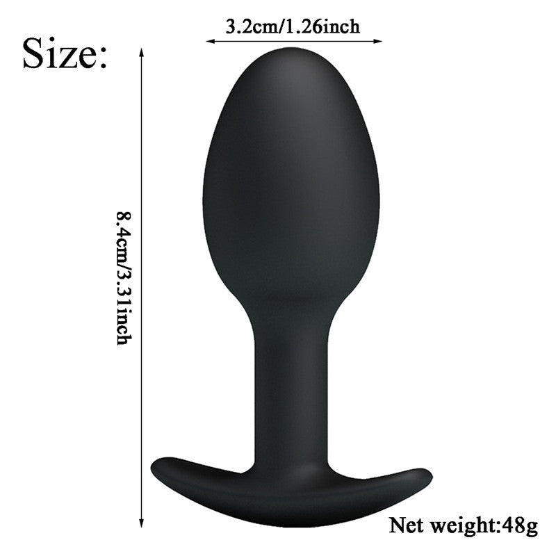 Silicone anal plug