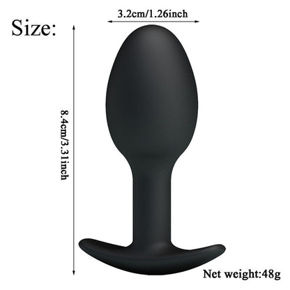 Silicone anal plug