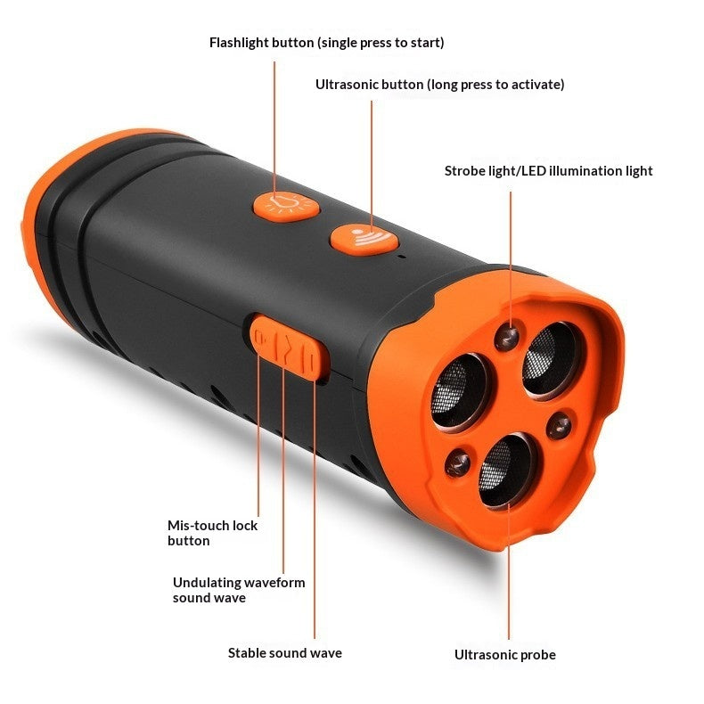 High-Power Ultrasonic Long-Range Anti-Barking Device