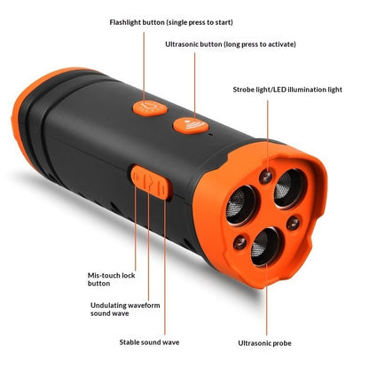 High-Power Ultrasonic Long-Range Anti-Barking Device
