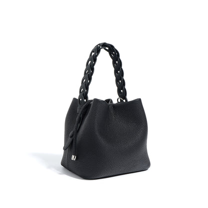 Cowhide Bucket Purse Bag For Ladies (Leather )