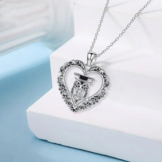 Owl Heart-shaped Fashion Simple Necklace