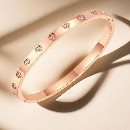 Romantic Heart Titanium Steel Bracelet For Ladies