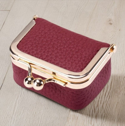 Portable Vintage Style Genuine Leather Coin Purse For Ladies (US ONLY)