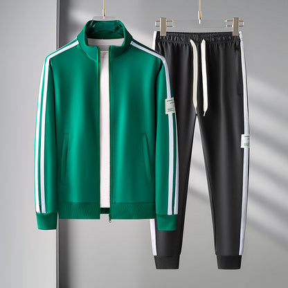 Men's Sport Cardigan Zipper Two-piece (Set)