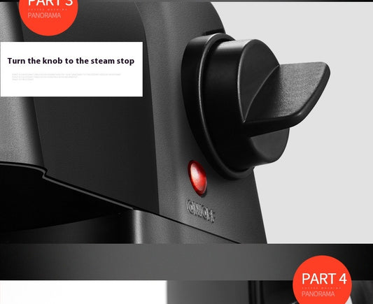 Household Steam Frothed Milk Small Mini Semi-automatic