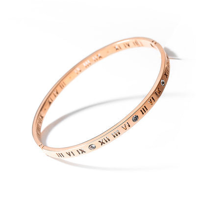 Fashionable And Personalized Roman Character Non Fading Wristband