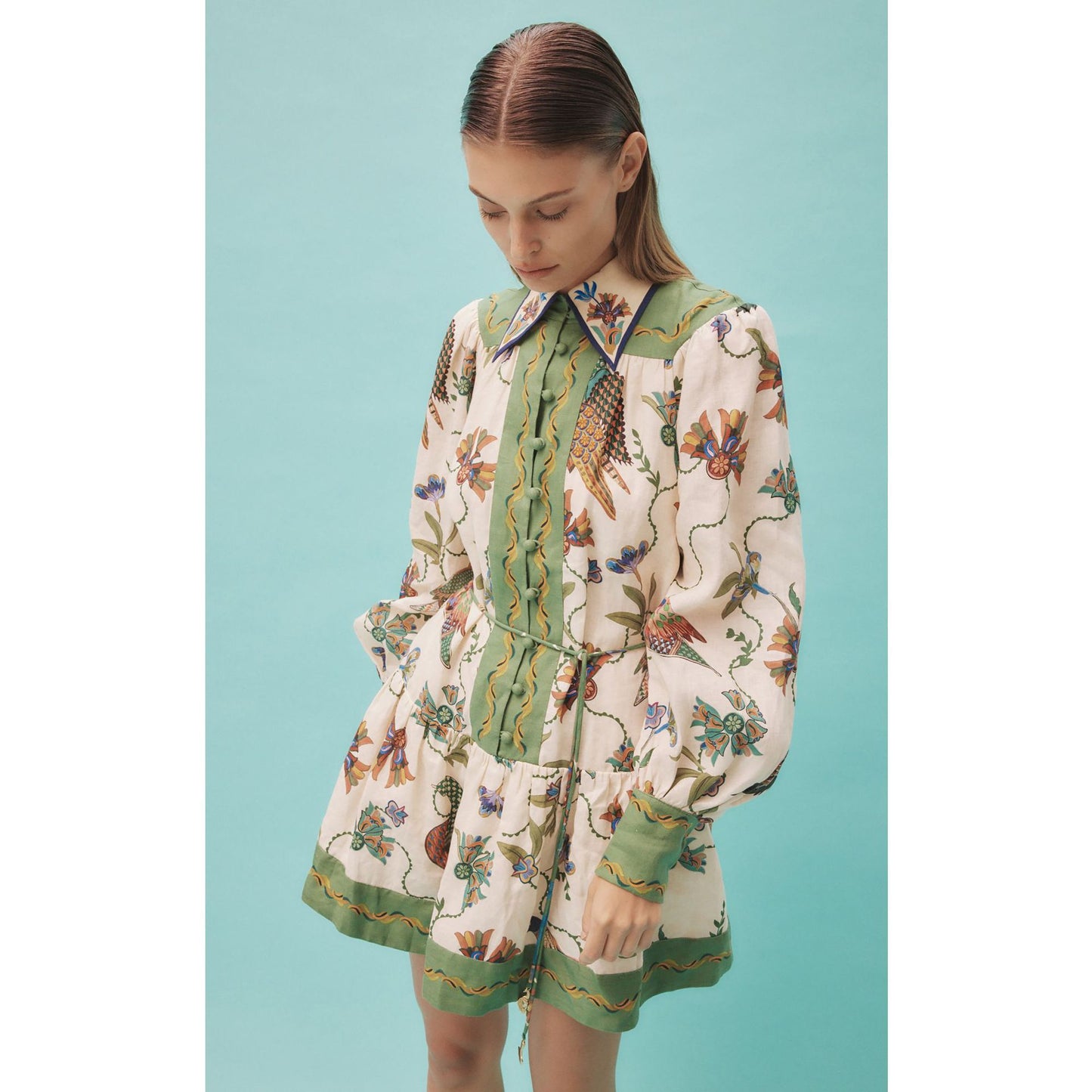 Long Sleeve Lapel Dress (Faster Shipping Within U S)