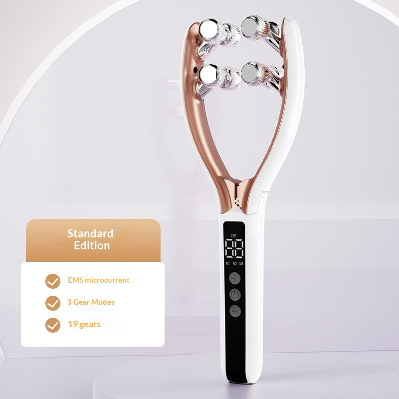 Home V-Roller EMS Microcurrent Electric Smart Dual-Wave Massager Face Slimming Roller