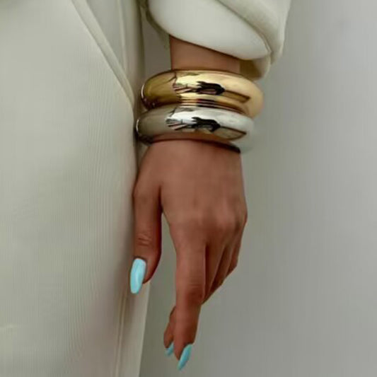 Glossy Simple Ring Bracelet Exaggerated For Ladies