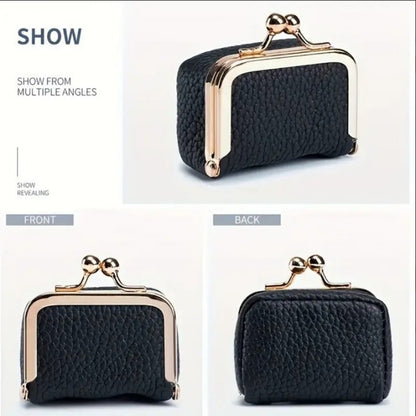 Portable Vintage Style Genuine Leather Coin Purse For Ladies (US ONLY)
