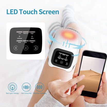 Rechargeable Pain Relief Infrared Laser Vibration Knee Massager