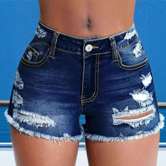 Pure Denim Shorts For Ladies
