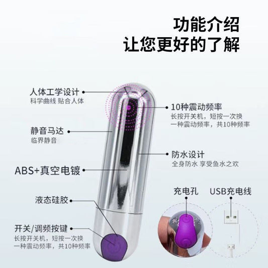 10 Modes Mini Bullet Massager (Adult)