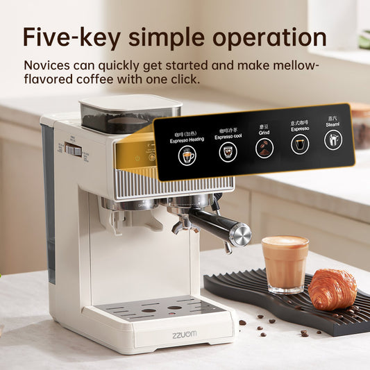 Italian-style Grinder Integrated Coffee Machine (Portable)