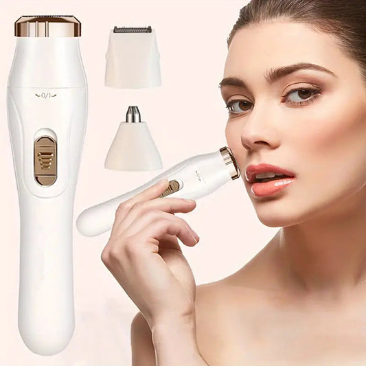 3 In 1 Eyebrow Ear Nose Beard Trimmer (USB  Rechargeable) - US ONLY