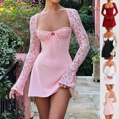Long Sleeve Dress- Short (Fast Shipping Within U S)