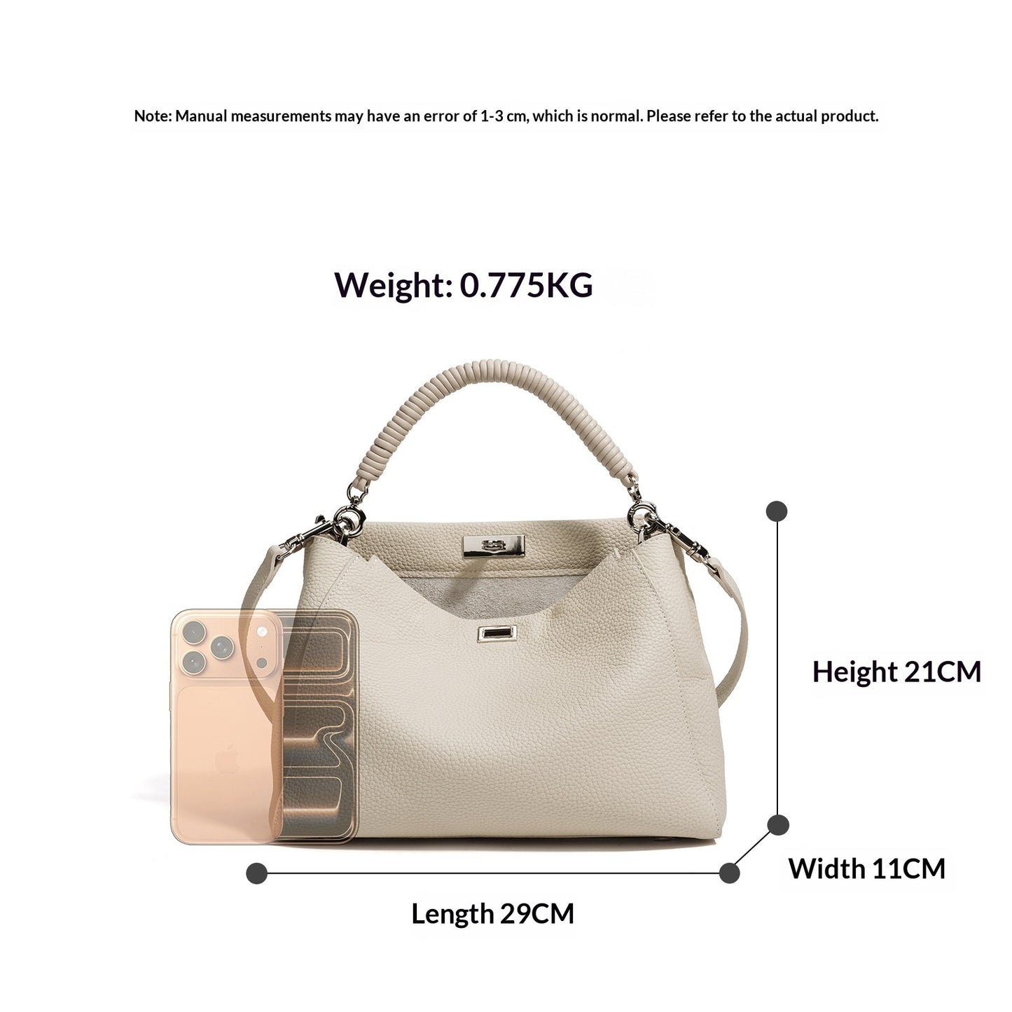 Motorcycle-style Fashion Crossbody Purse Bag
