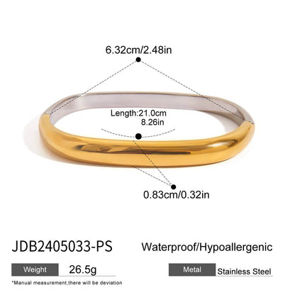 Simple Irregular Titanium Steel Bracelet For Women
