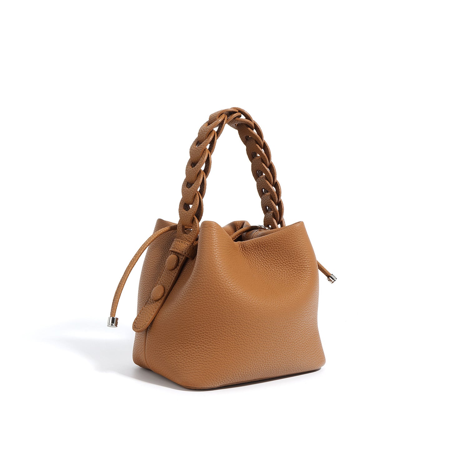 Cowhide Bucket Purse Bag For Ladies (Leather )