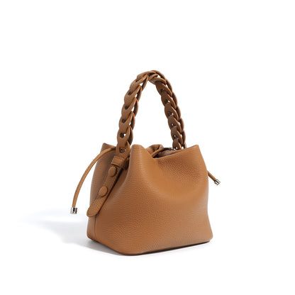 Cowhide Bucket Purse Bag For Ladies (Leather )